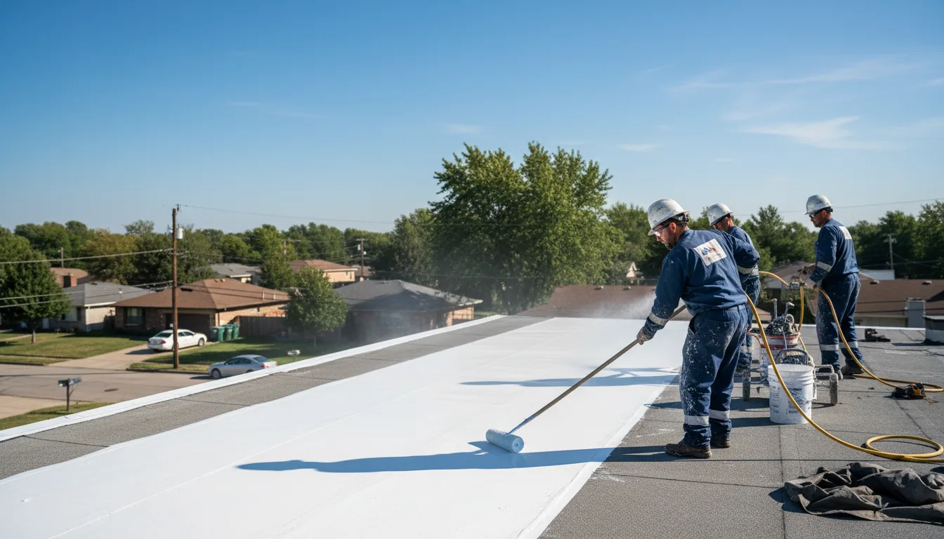Commercial roof coating in Crouse, NC near me